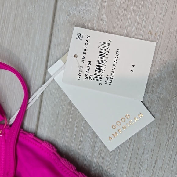 NWT Good American Women Hawiian Pink bottom Swim sz 4/XL - Picture 3 of 9